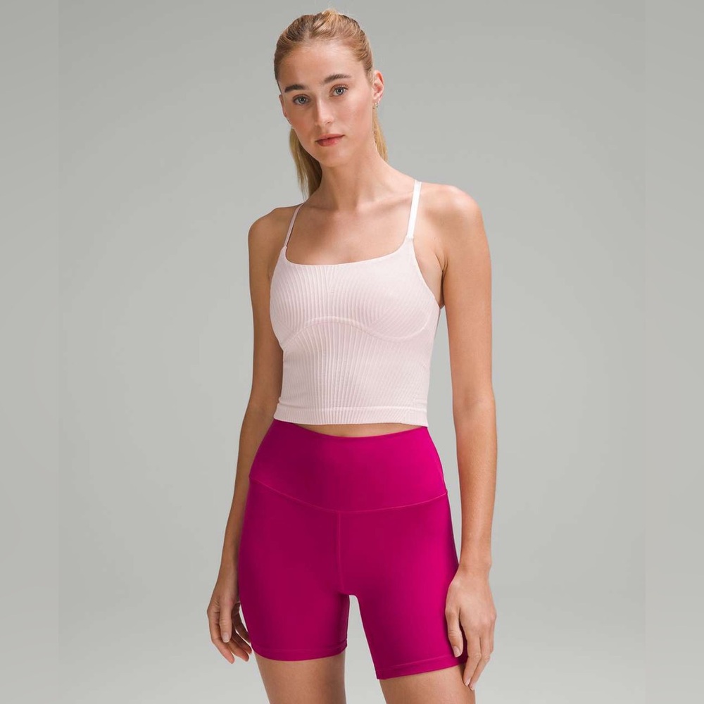 Lululemon Strappy Seamless Yoga Tank - Flush Pink (NWT)